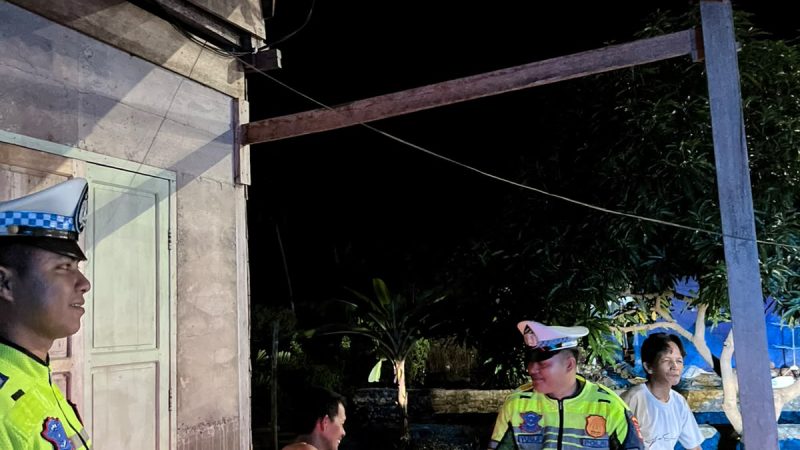 Jaga Malam Tetap Kondusif, Polantas Polda Sulbar Perkuat Patroli Humanis di Titik Rawan