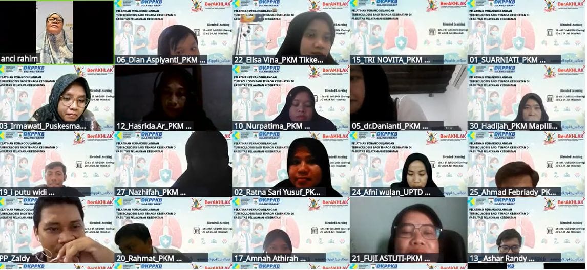 Implementasi Garatta TBC Diperkuat, DKPPKB Sulbar Gelar Pelatihan SDMK Puskesmas