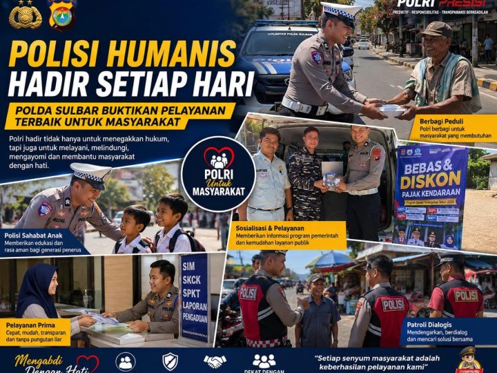Polda Sulbar Hadir dengan Sentuhan Humanis, Pelayanan Tulus untuk Masyarakat