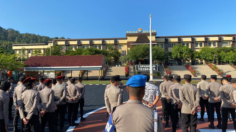 347 Personel Kompi Kerangka Polda Sulbar Siap Digerakkan Jaga Stabilitas Kamtibmas