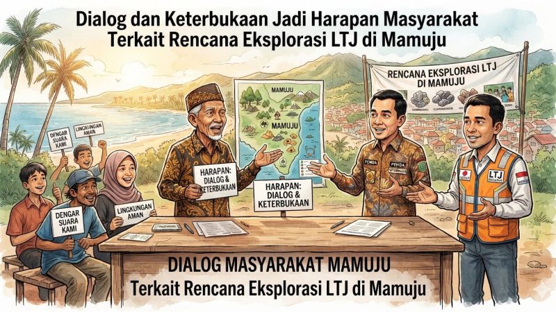 PERMINAS Bersama DLHK Sulbar Perkuat Komunikasi dengan Masyarakat Soal Eksplorasi LTJ
