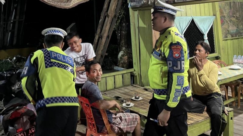 Jaga Malam Tetap Aman, Polantas Polda Sulbar Kedepankan Patroli Humanis
