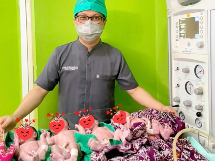 Tim Medis RSUD Sulbar Berhasil Selamatkan Ibu dan Bayi Kembar 4