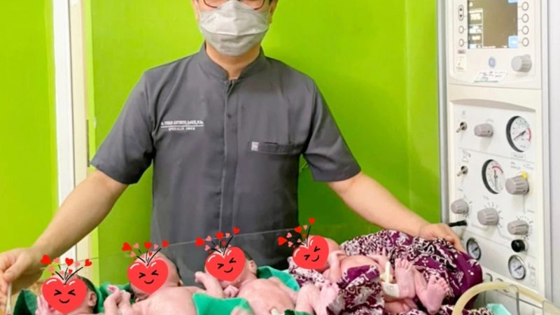 Tim Medis RSUD Sulbar Berhasil Selamatkan Ibu dan Bayi Kembar 4