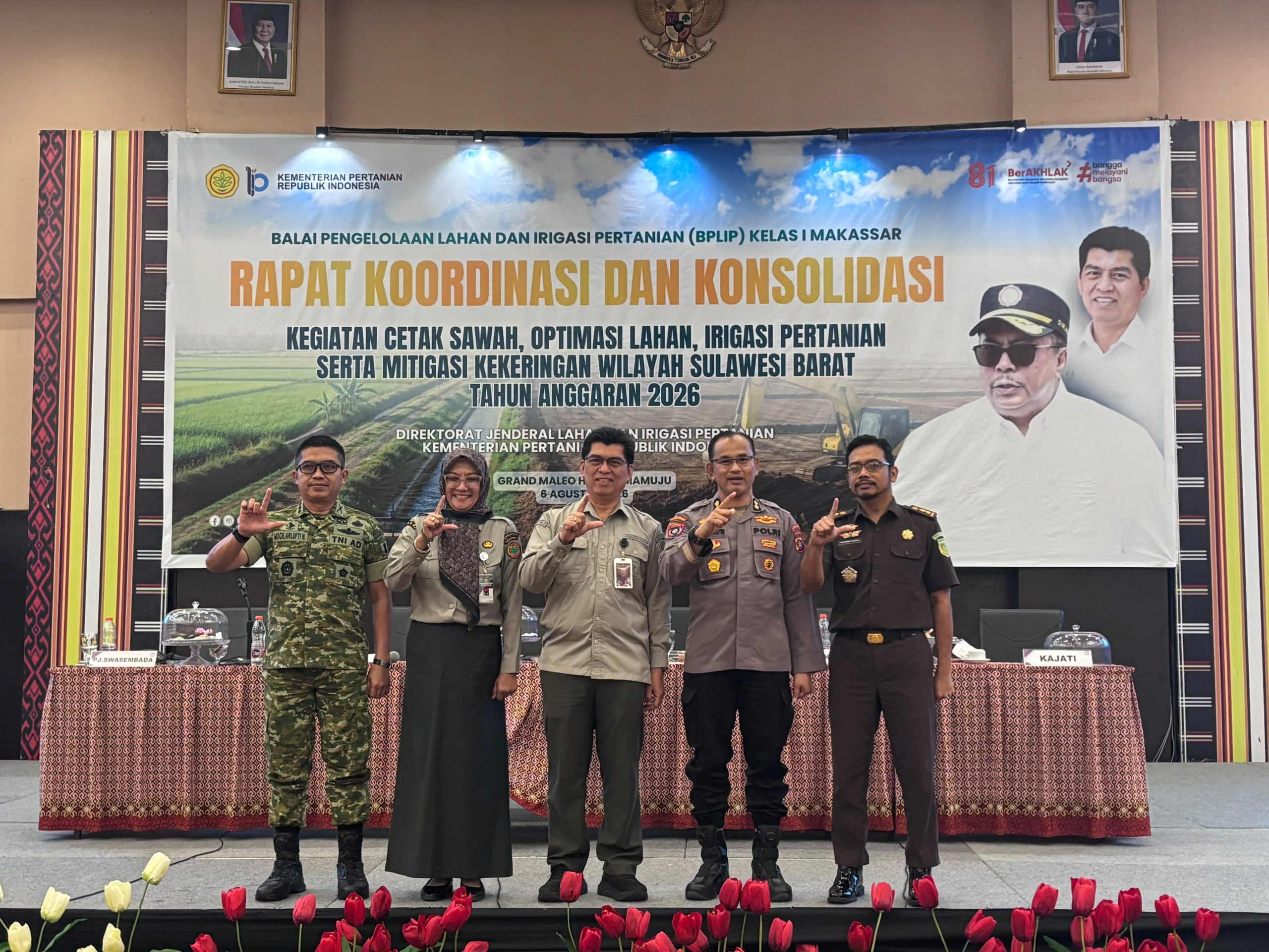 Dukung Swasembada Pangan, Polda Sulbar Siap Kawal Cetak Sawah dan Optimasi Lahan