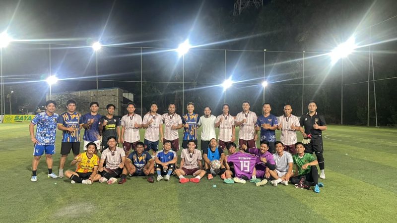 Minisoccer Jadi Ajang Pererat Kebersamaan, Polda Sulbar dan Kanwil Kemenkeu Sulbar