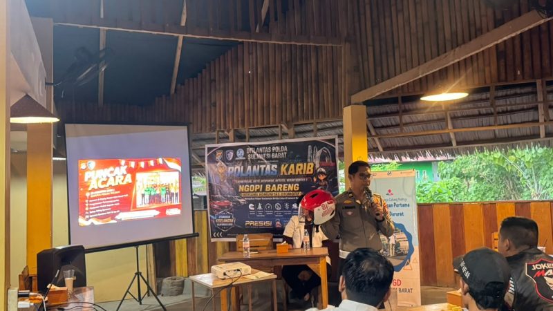 Dari Ngopi hingga PPGD, Polantas Polda Sulbar Perkuat Sinergi Bersama Komunitas Motor