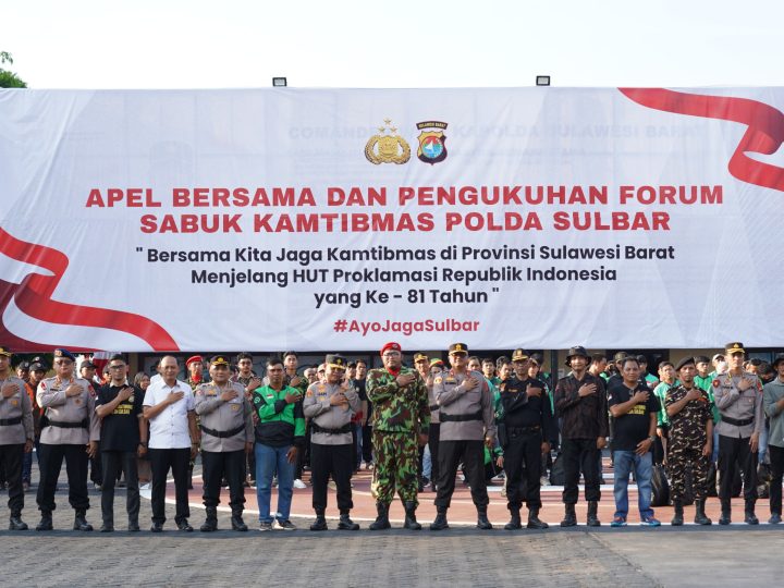 Sabuk Kamtibmas Polda Sulbar, Gandeng Komunitas Jaga Kondusivitas Jelang HUT RI ke-81
