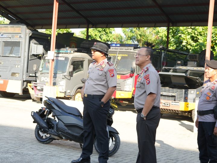 Kapolda dan Wakapolda Sulbar Keliling Mako Naik Motor Cek Kesiapan Operasional