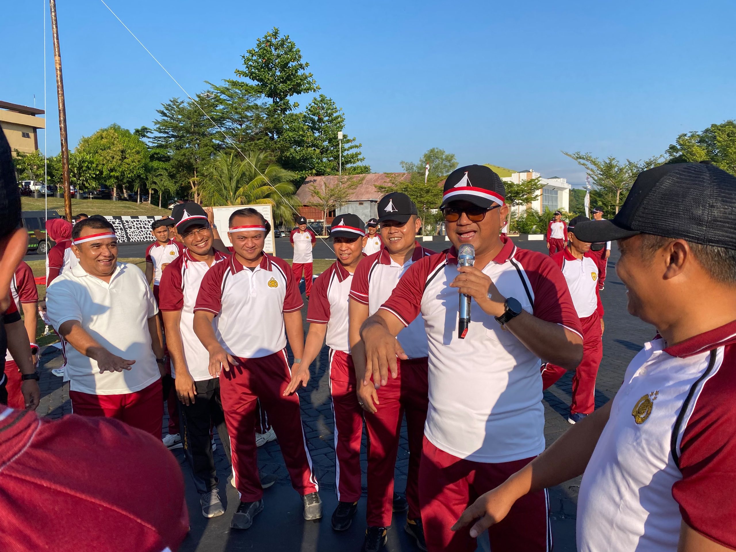Meriahkan HUT RI ke-81, Keluarga Besar Polda Sulbar Larut dalam Semangat Merah Putih