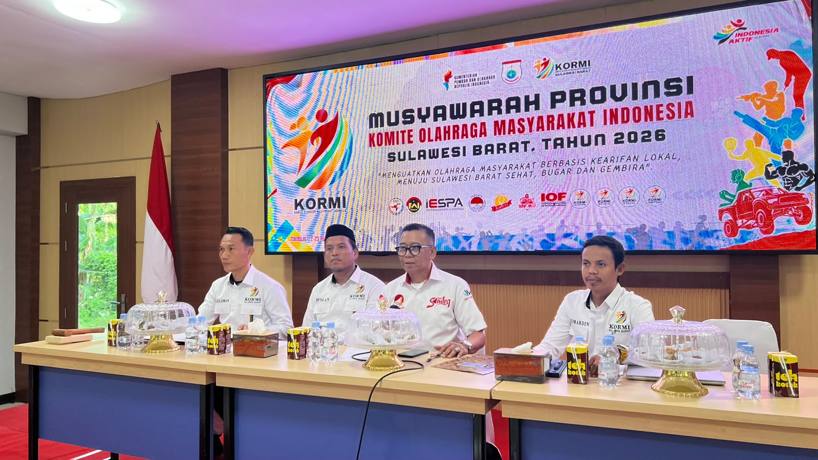 Komitmen Dukung Kemajuan Olahraga Polda Sulbar Hadiri Musprov KORMI