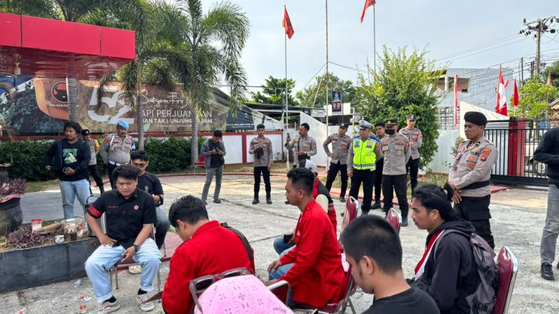 Polda Sulbar Kawal Aksi Aspirasi Secara Humanis, Mamuju Tetap Aman dan Kondusif