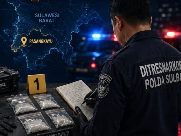 Polda Sulbar Ungkap Dua Perkara Sabu di Pasangkayu, 23 Sachet Diamankan