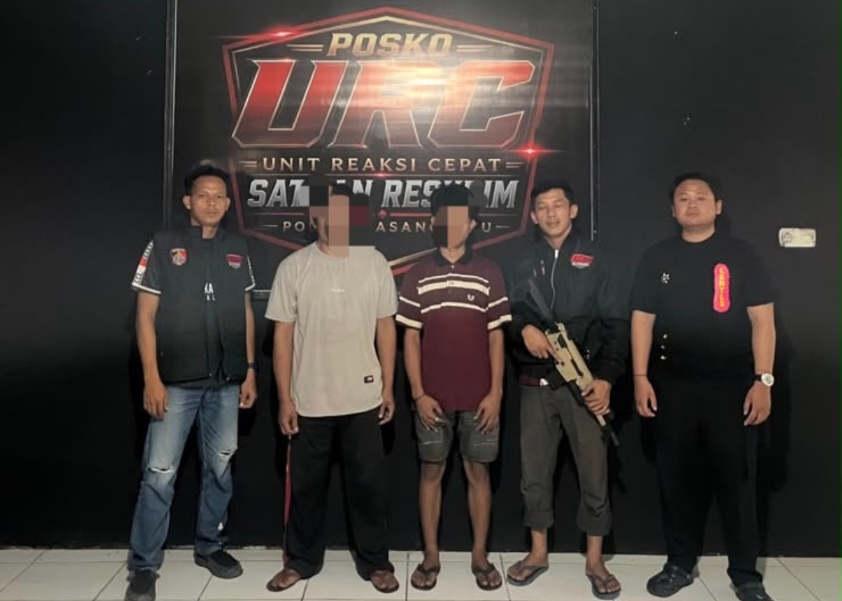 Tindak Cepat URC Polres Pasangkayu, Dua Pelaku Penganiayaan dengan Parang Diamankan