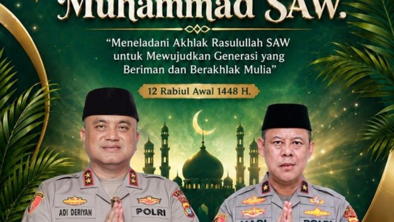 Maulid Nabi 1448 H, Kapolda Sulbar Dorong Generasi Muda Rawat Kedamaian Bumi Malaqbi