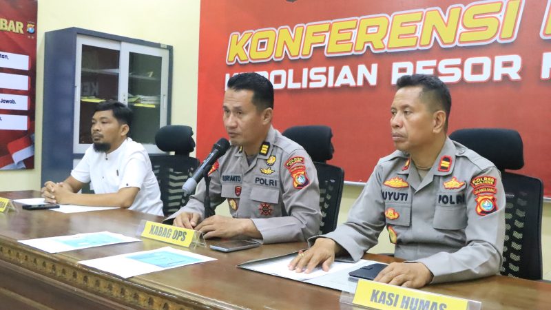 Polres Majene Gencarkan Operasi Antik Marano, Tiga Tersangka Narkoba Diciduk