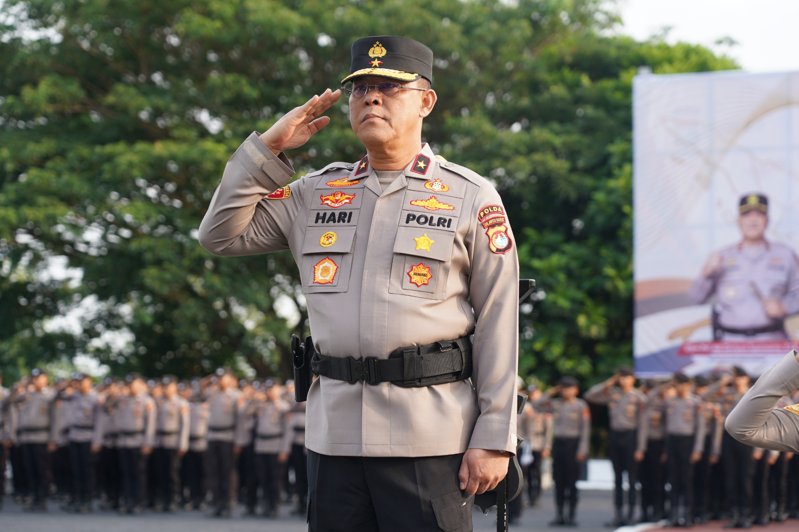 Wakapolda Sulbar: Olahraga Bentuk Personel yang Sehat, Tangguh dan Siap Hadapi Karhutla