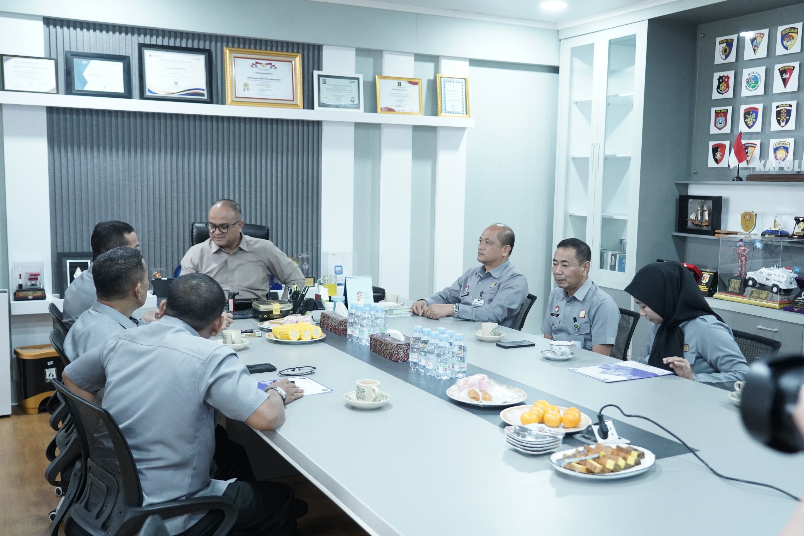 Kapolda Sulbar Sambut Hangat Kunjungan Kakanwil Kemenkum