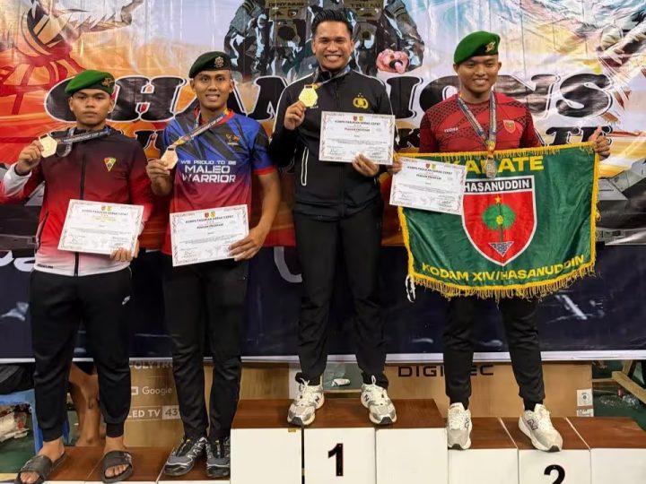 Briptu Risaldi Kembali Harumkan Nama Polda Sulbar Sabet Emas di Pangkorpasgat Cup 2026