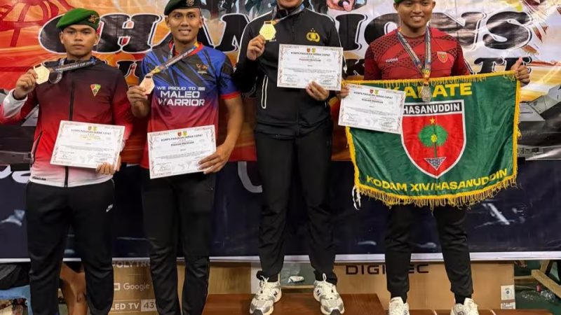 Briptu Risaldi Kembali Harumkan Nama Polda Sulbar Sabet Emas di Pangkorpasgat Cup 2026