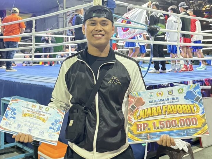 Personel Humas Polda Sulbar Jadi yang Terbaik di Kejuaraan Tinju Provinsi