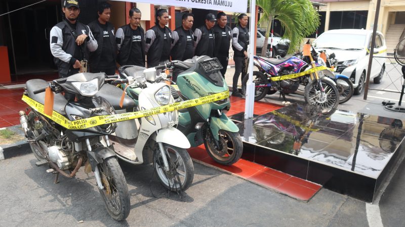 Polresta Mamuju Bongkar Jaringan Curanmor Lintas Provinsi, Tangkap Residivis hingga Anak di Bawah Umur