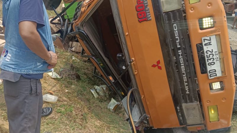 Kecelakaan Truk Pengangkut Minyak Kita, Ditlantas Polda Sulbar Imbau Pengemudi Utamakan Keselamatan