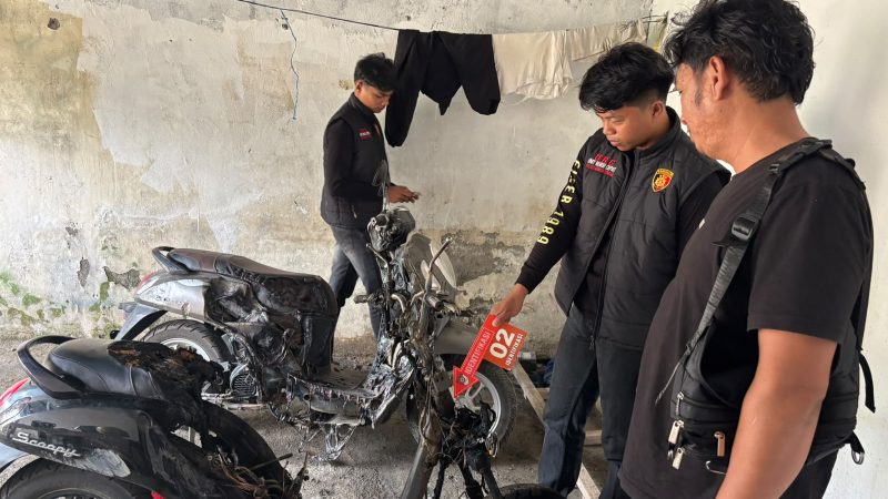Polres Mateng Tangkap Terduga Pelaku Pembakaran Dua Motor di Karossa