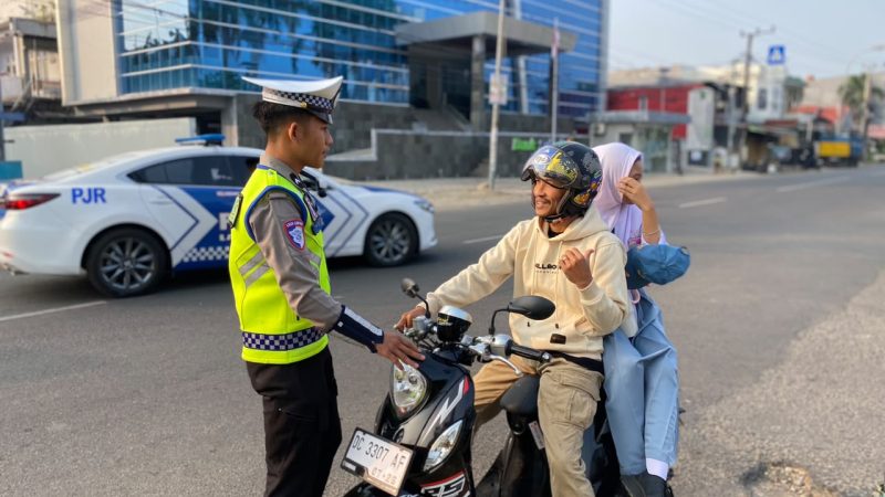 Demi Keselamatan Bersama, Polantas Polda Sulbar Rutin Lakukan Teguran Cinta