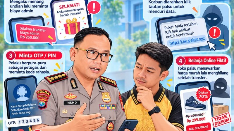 Kabid Humas Polda Sulbar Imbau Masyarakat Waspada Modus Penipuan Online