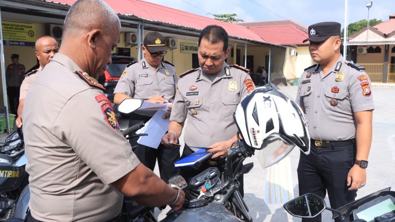 Biro Logistik Polda Sulbar Supervisi ke Polres Majene