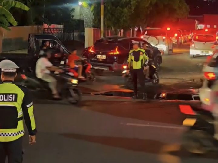 Warga Tenang, Patroli Malam Polantas Polda Sulbar Pastikan Jalan Aman