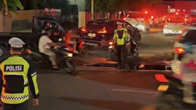 Warga Tenang, Patroli Malam Polantas Polda Sulbar Pastikan Jalan Aman